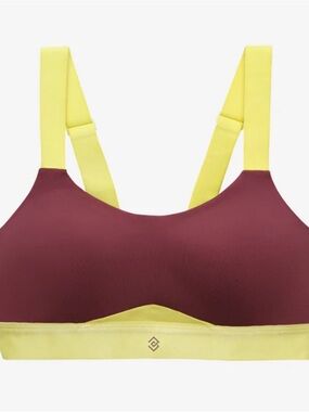 Thirdlove 38G Love Plum Sports Bra with Lime Accents NWT